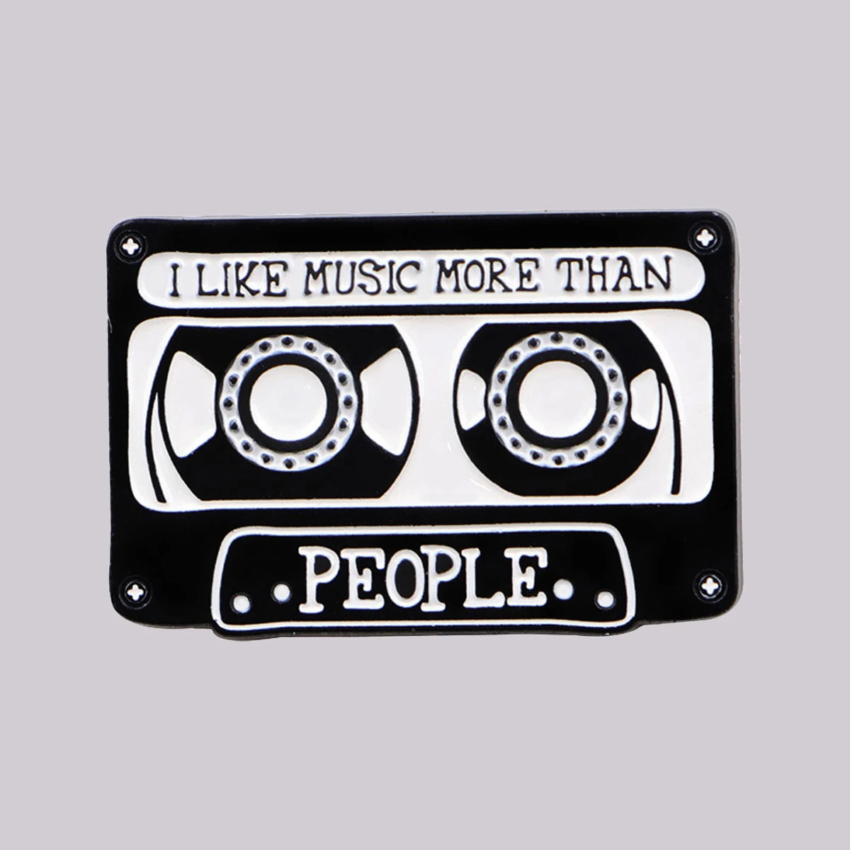 I LIKE MUSIC Enamel Pin Brooch Pines Lapel Pins Badge on Backpack Clothing Accessories Vintage Jewelry Music Enthusiasts Gifts MegaBDM