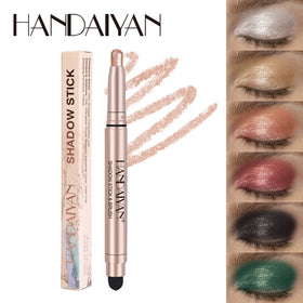 12 High-Pigmented Long-Lasting Matte Pearly Smooth Lightweight Texture Double-Head Fully Eyeshadow Pen Vibrant Eye-shadow Stick