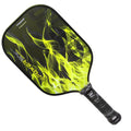 TOPPRO T7013 K-POWER CONTROL Pickleball Squash Ball Paddle Set Full Carbon Molded Premium PU Grip Yellow-Carbon Face 14mm