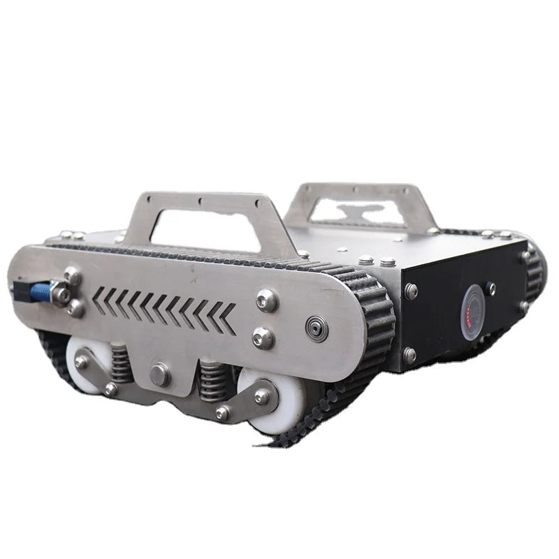 Small and Powerful Off-Road Robot with Automatic Guide Wheel for Secondary Development