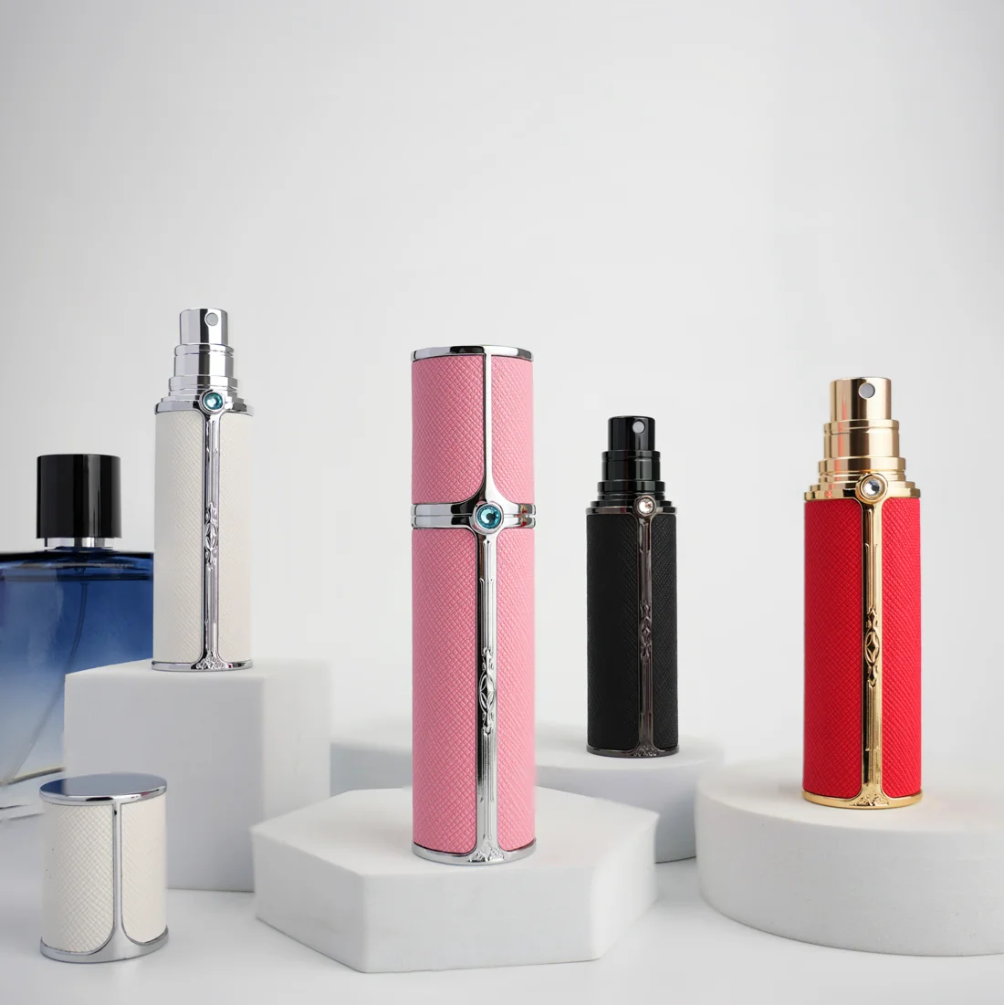 Portable in Stock Reusable 5ml Travel Refillable Perfume Atomizer Bottles for Outdoor and Traveling Sample Bottles