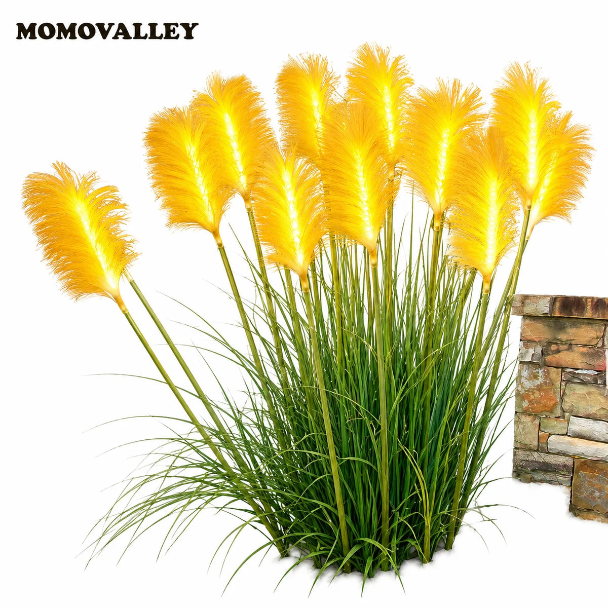 Commercial LED Pampas Grass Light for Garden Landscape Decoration Project Buyers With Warm Ambient Lighting Supply Supply MegaBDM
