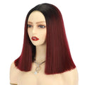 Brazilian Straight 2x6 Lace Closure Bob Wigs Short Human Hair Remy Lace Front Wigs Pre-Plucked 10 Inch Transparent for Women