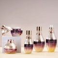 Arabic Style Skin Care Products Cream Packaging Luxury Cosmetics Foundation Glass Bottle Glass Jar Set With Pump Spray