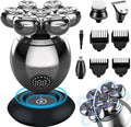 Tinsol 7D Floating Cutter Electric Shaver Head Base Charging Portable Men Beard Trimmer Clipper Skull Shaver Waterproof Shaving
