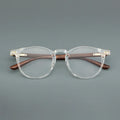 Unique Wood & Acetate Combination Glasses Retro Style Prescription Frames for Fashion Lovers MegaBDM