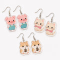 Personalized Cute Acrylic Earrings Custom Logo Artwork and Shape Manufacturer MegaBDM