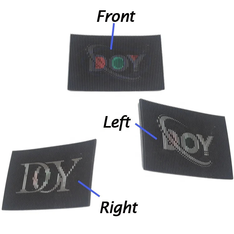 Iron on Diffraction Grating Effect Labels Producer Custom Logo Soft Silk Screen Printing Silicon Lenticular Patches