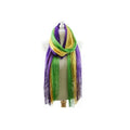 Mardi Gras Mesh Shimmering Scarf for Mardi Gras Outdoor Party Holiday Outfits
