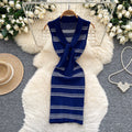 2025 Summer Vintage V-Neck Tunic Slim Bandage Hip Mini Dress for Women Sleeveless Empire Fringe Lace Dress