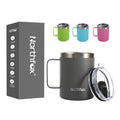 Personalized 12oz 16oz Stainless Steel Tumbler with Handle Vacuum Insulated Custom Camping Coffee Mug with Handle