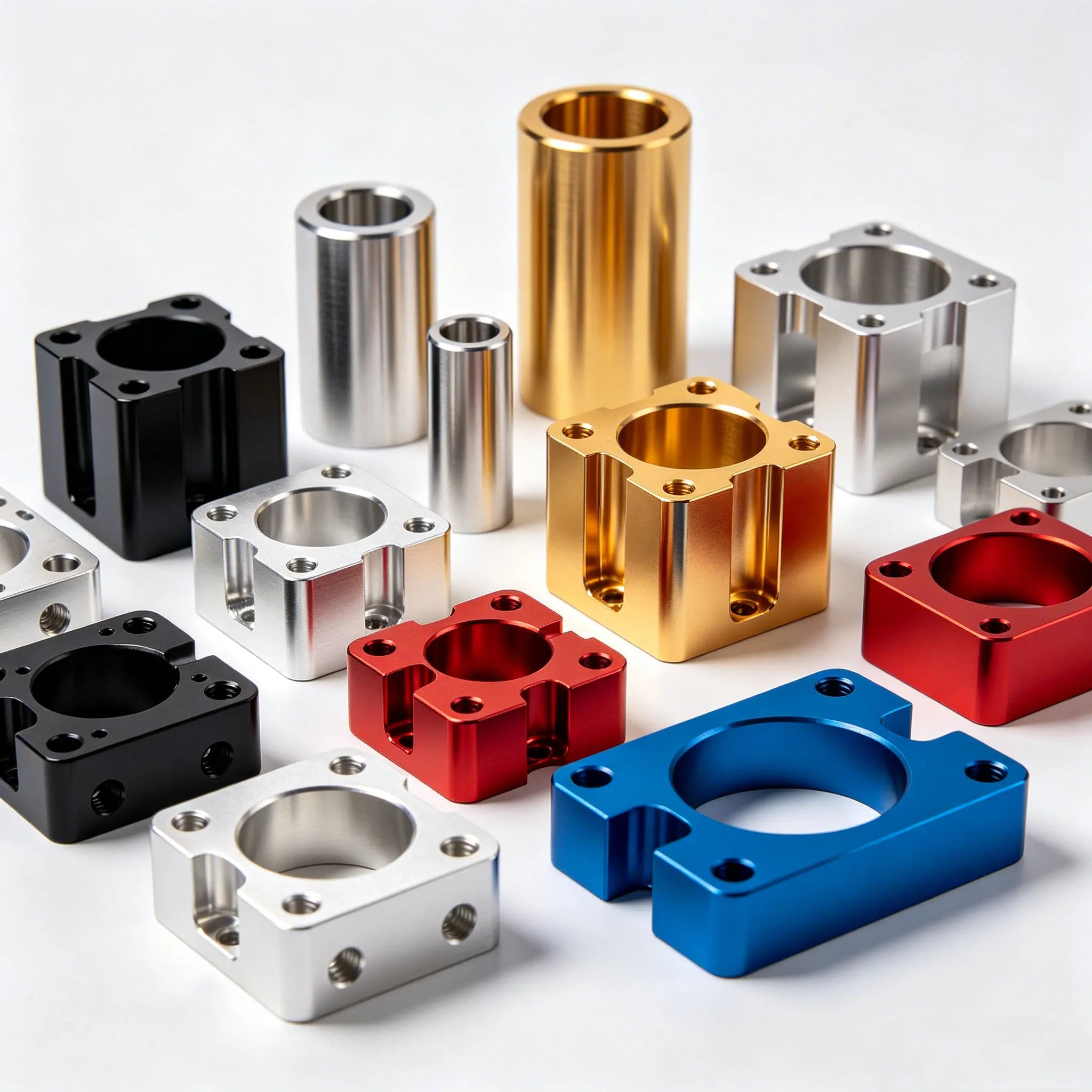 ROOVO Hi Precision CNC Machining Parts Anodized Aluminum Parts 5 Axis CNC Milling Parts