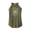 Summer Women's Casual Short Night Wear 100% Cotton Tank Top Vest with Sustainable Embroidered Sequined Appliqued Decorations