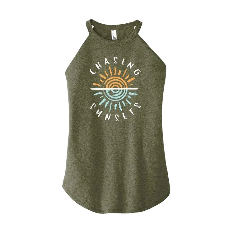 Summer Women's Casual Short Night Wear 100% Cotton Tank Top Vest with Sustainable Embroidered Sequined Appliqued Decorations