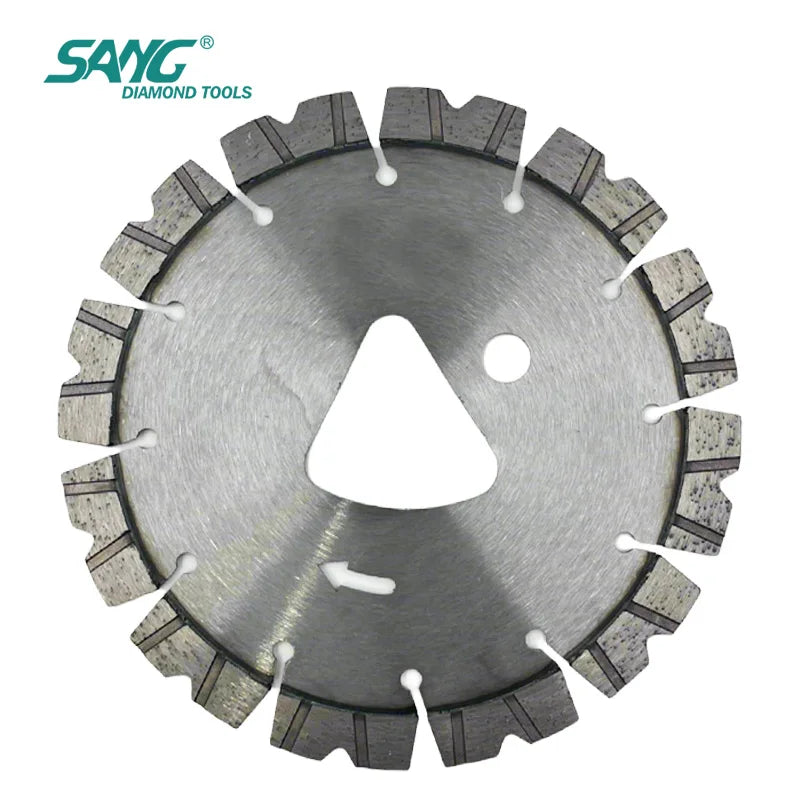 SANG Customizable  Triangle Hole Diamond Tools Concrete Saw Blades  for  Early Entry Green Concrete Cutting