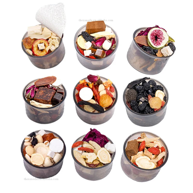Chinese Herbal Blends | Healthy Mixed Herbs Fruits Portable Organic Flavor Tea Detox Unisex | Custom Formula/Box Factory Supply