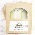 Custom Colorful Eco-Friendly Borosilicate Glass Spoon 15cm Europe Style for Cocktail Parties-Wholesale
