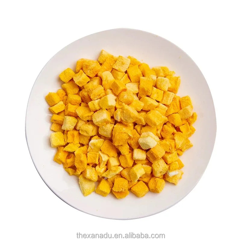 5*5mm Mango Cubes 0 Added Sugar Mangos Diced Fruits for Ingredient/Bakery/Snacks/Milk Tea/Bakery Wholesale Pack Custom Accept