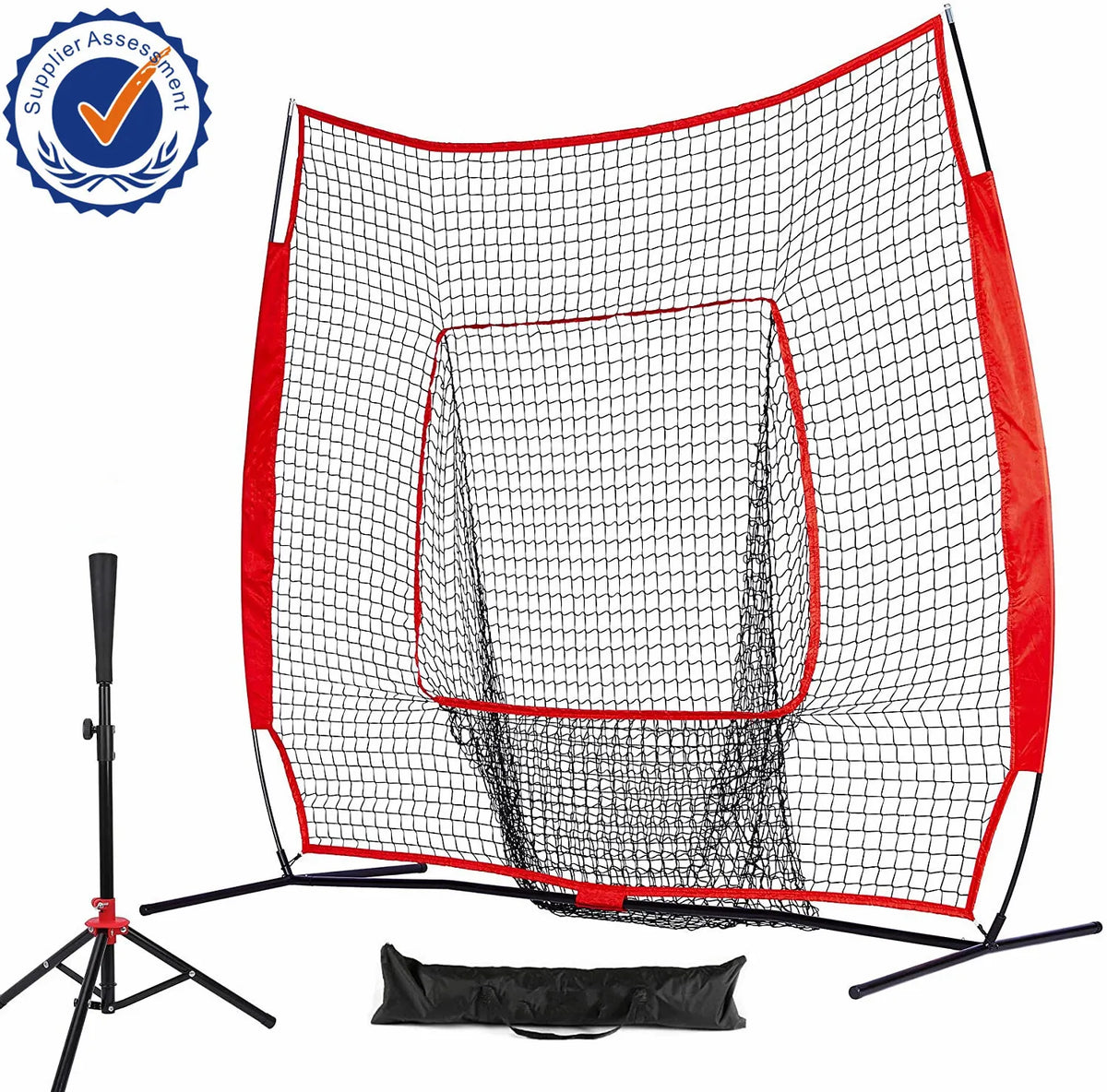 BN04A Best Price Durable Polyester Net + Metal Frame 7''x7'' Baseball Batting Cage Net Manufacturer in China MegaBDM
