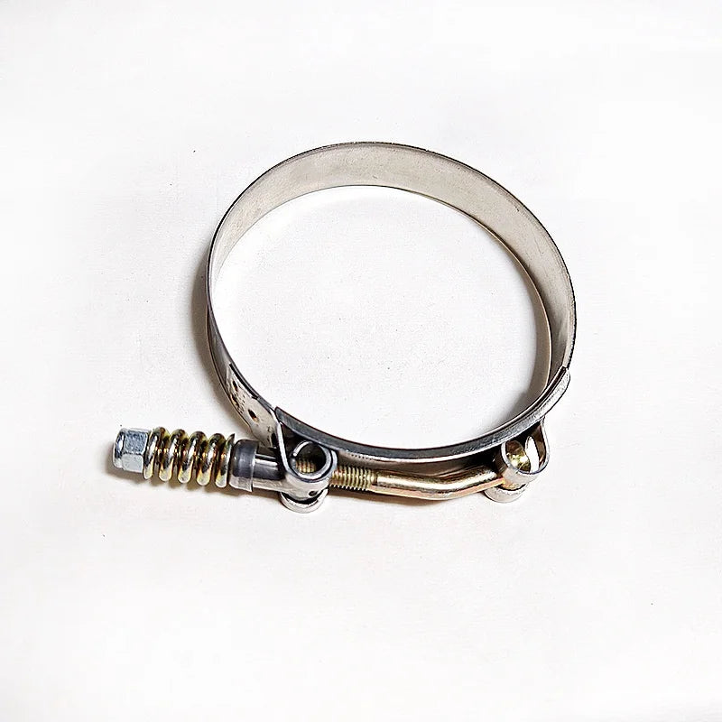 Customizable T-Type Stainless Steel Single-Head Hose Clamp Strong Reinforced Spring Metric Measurement System Options Available