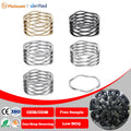 High-Quality 304 Stainless Steel Square Wave Compression Springs Custom Multi Turn Top Shim Ends Valve Springs for Automotive
