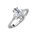 New Moissanite Diamond 925 Sterling Silver Unique Marquise Wedding Engagement Ring Fancy Women Jewelry Destiny Jewellery