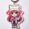 Double Sided Custom Heart Shape Acrylic Keychain UV Printed Plastic Keyring Promotional MegaBDM