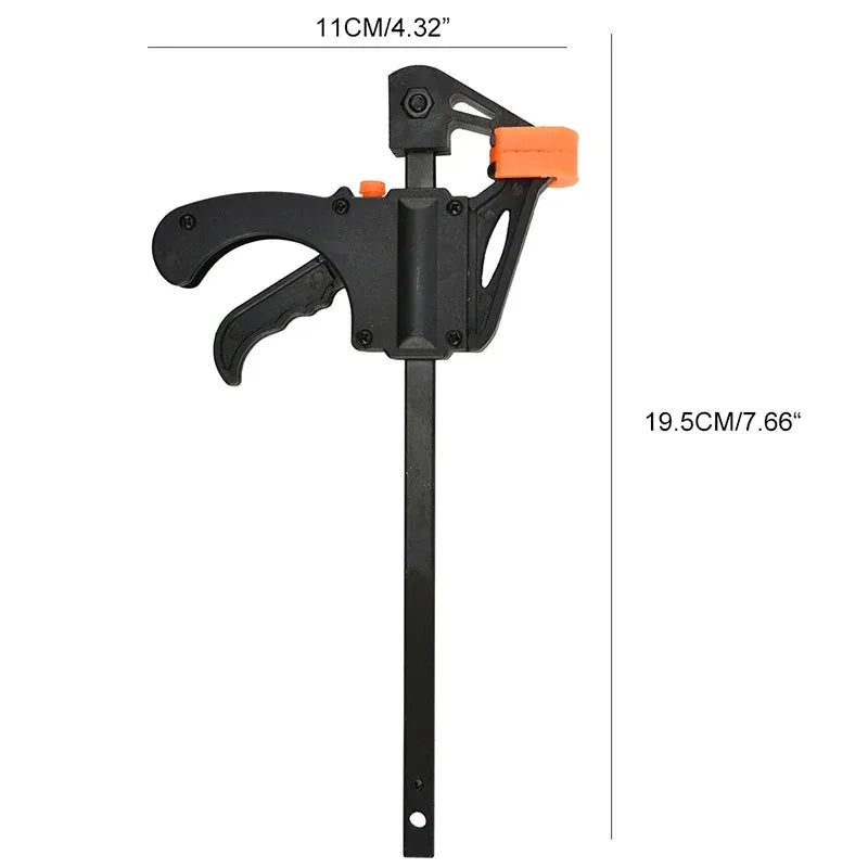 4 Inch One Hand bar Clamps Quick Grip F Clamps for Woodworking and DIY Projects MegaBDM
