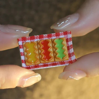 1/6 1/12  Doll House Simulation Miniature Mini Dessert Dish Mini Biscuit Dish Model Decor