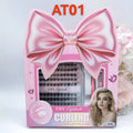 12 Rows 3D Handmade Cluster Lash Synthetic Hair DIY Eyelashes Easy Application with Glue Tool Kit Customizable Large Box MegaBDM