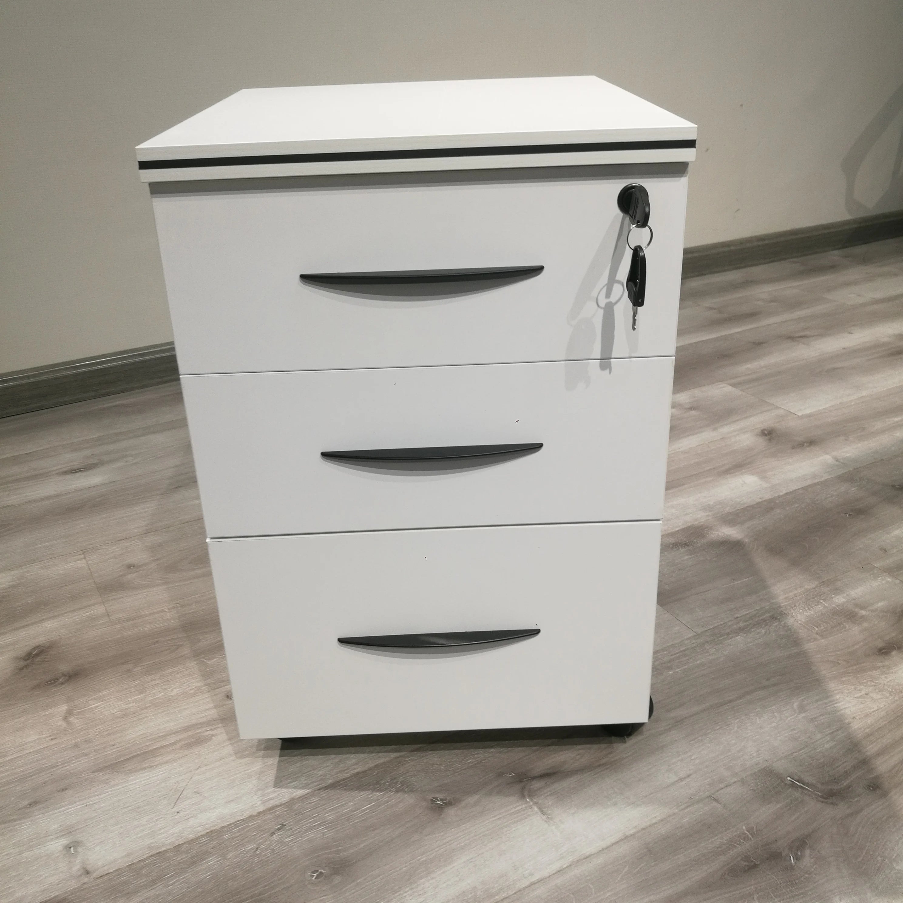 School Government Family Universal Cheap Excellent Quality Small Modern 3 Drawer Wooden Living Room Filing Cabinet Wheels
