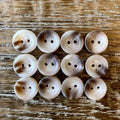 Custom 4-Hole Flatback Horn Button Blanks Rhinestone Decorations Natural Buffalo Genuine Horn for Clothing Metal India