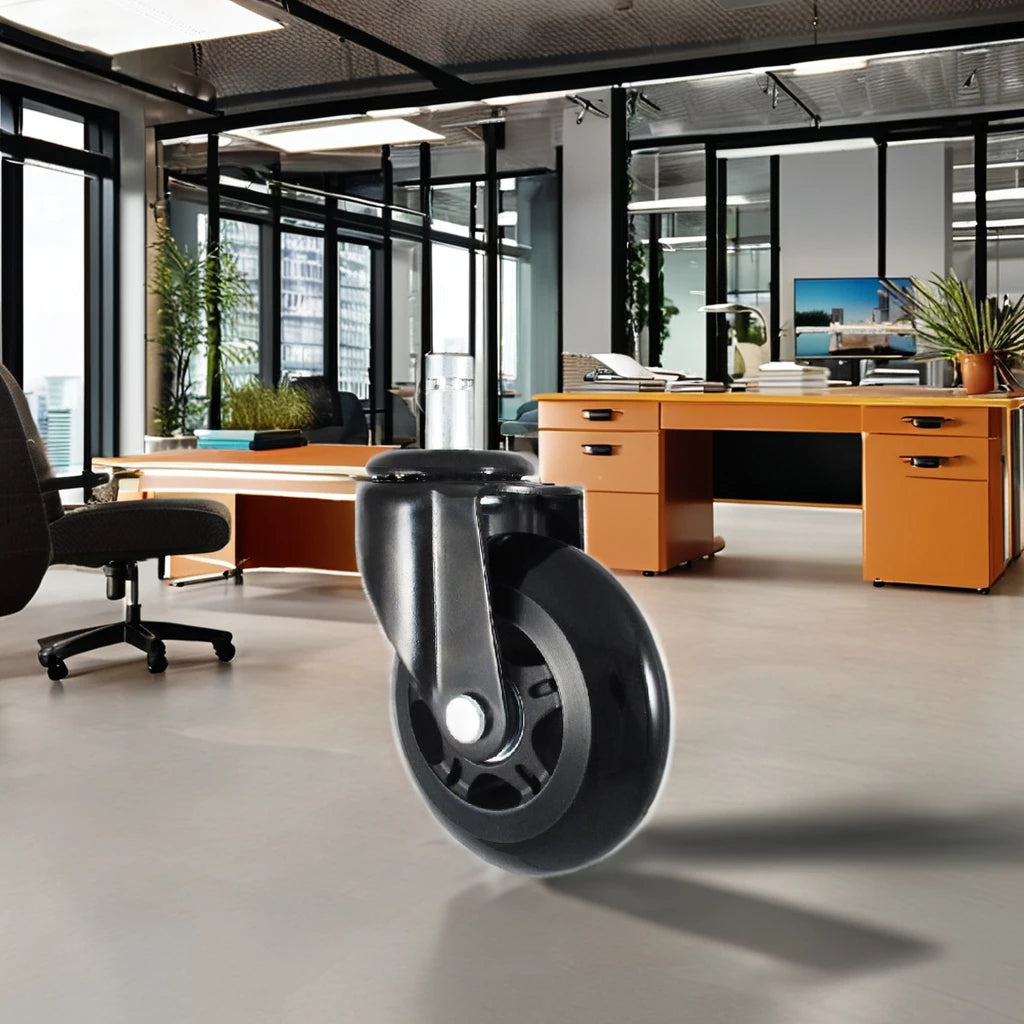 3 Inch Heavy Duty Silent Office Chair Swivel Caster Wheels