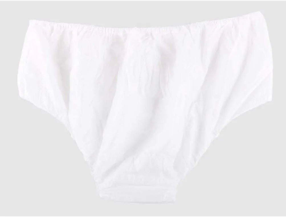 100 Pcs Women Disposable Underwear Set Spa Underpants Stretch for Bikini Panty for Travel Hotel Spa MegaBDM