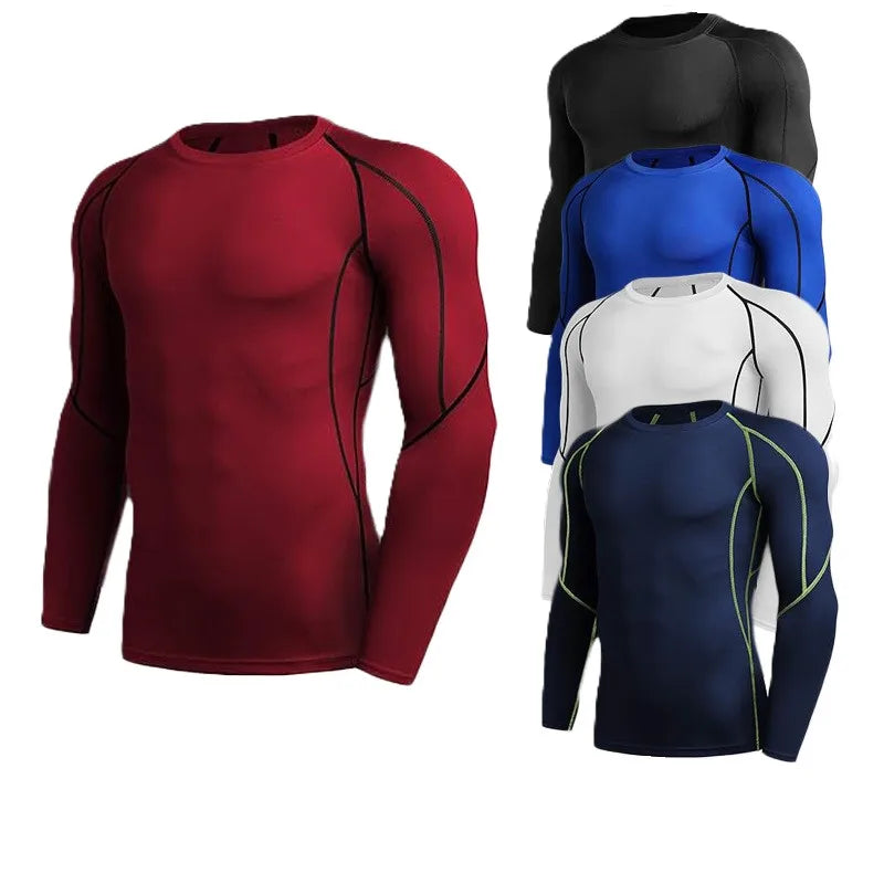 China Bangladesh Factory Price OEM Customized Logo Embroidery Men Pro Quick Dry Compression Fitness Basketball Compression Shirt