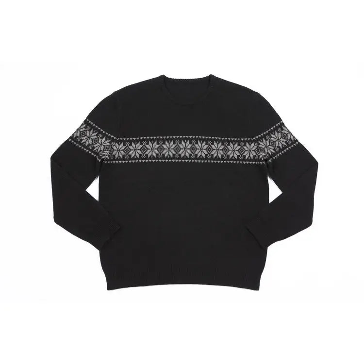 Premium Men's Wool-Cashmere Ugly Christmas Sweater Regular Fit Long Sleeves OEM Crew Neck Pullover for Autumn Holidays Knitted