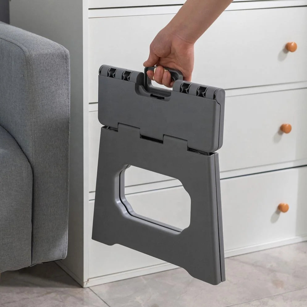Folding Step Stool for Kids Toilet Stool Plastic Multifunction Folding Foldable Save Space Anti-skid Surface MegaBDM
