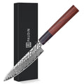 High Quality 5 Inch Cuchillo Handmade Damascus Steel Knife Vintage Petty Knife Hammer Blade Forge Utility Knife