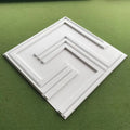 UDK Geometric PVC Wall Panels Waterproof Textured Decorative Wall Boards 50x50cm for Living Room Hotel Office Interior MegaBDM
