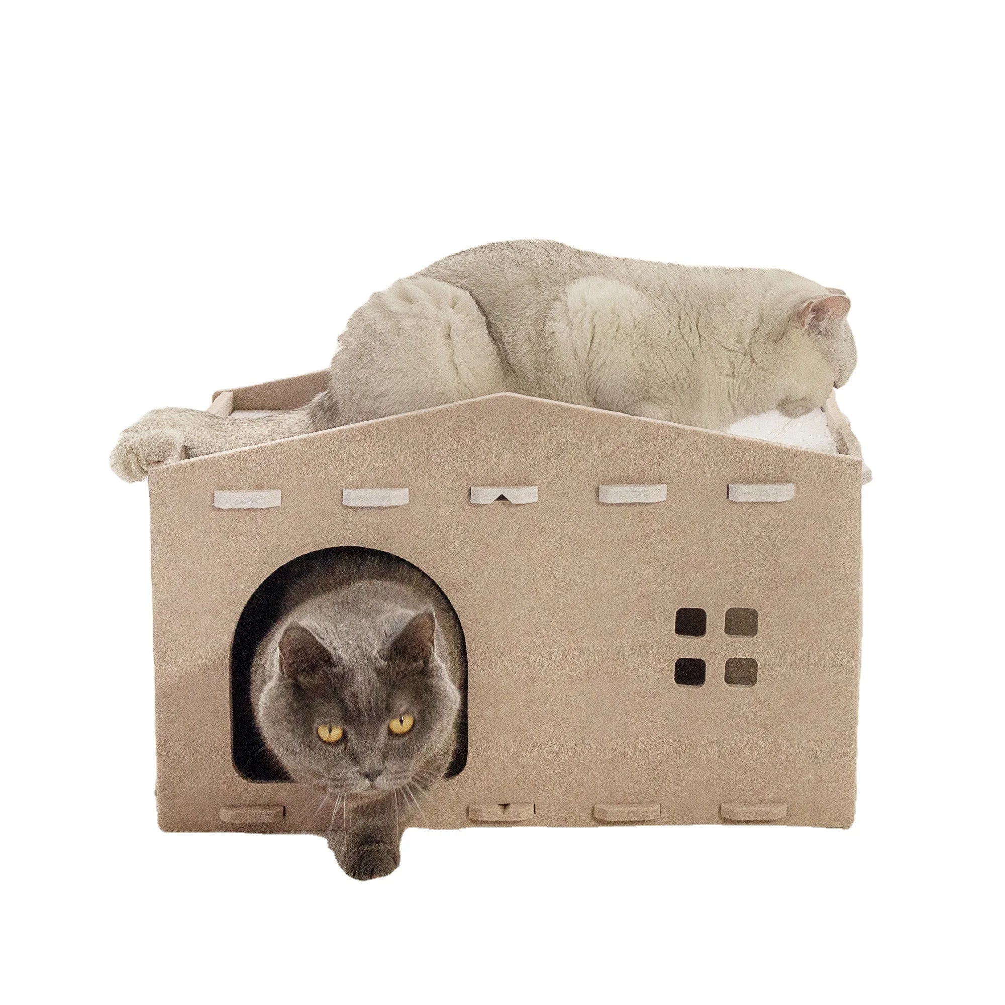 Top Selling Product 2024 2025 New Cat Cave Beds for Indoor Pet Cat House Foldable Cat Hideaway Enclosed Bed