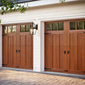 TOMA Color Steel Overhead Aluminium Garage Door With Windows Customized Sectional Garage Door With Window
