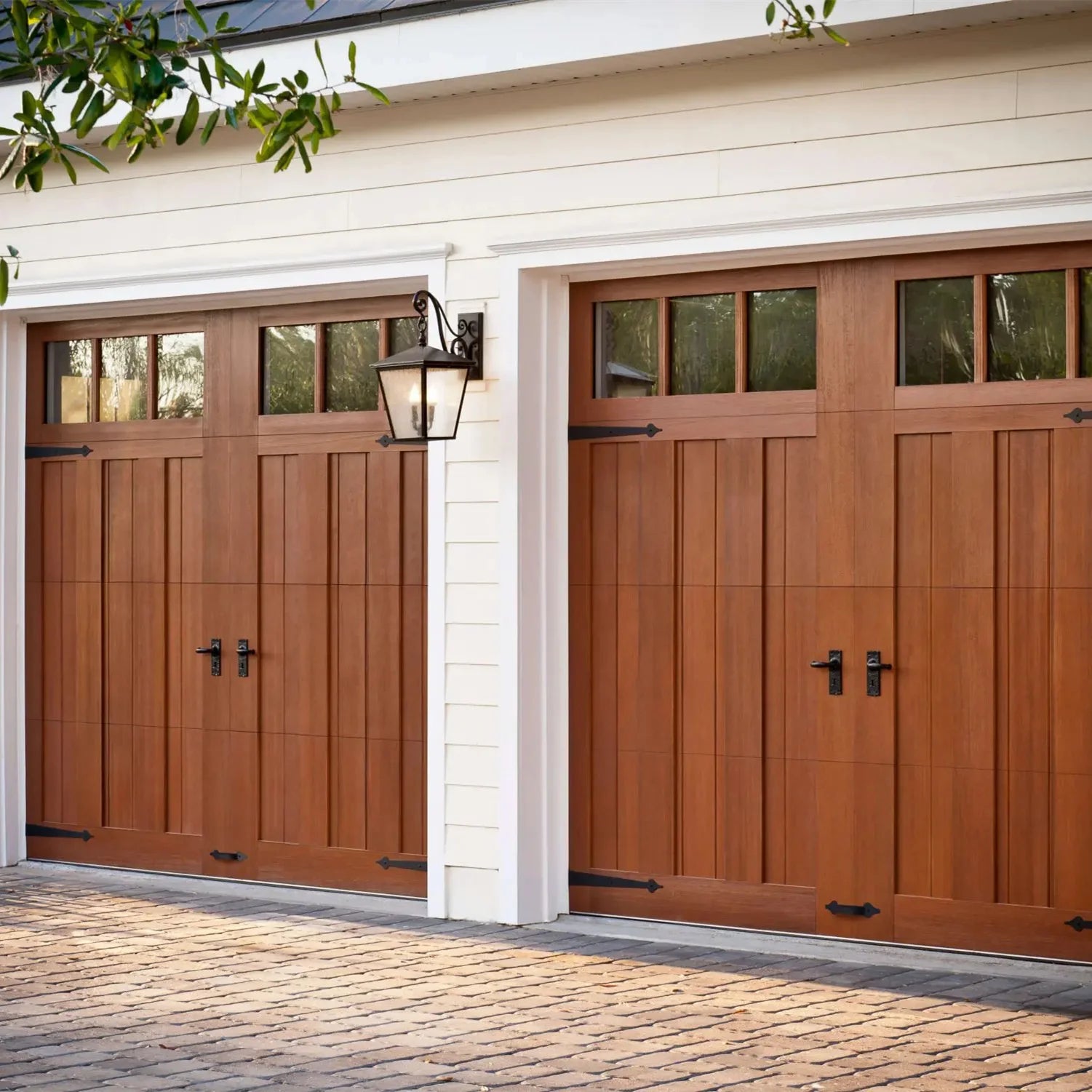 TOMA Color Steel Overhead Aluminium Garage Door With Windows Customized Sectional Garage Door With Window