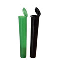 4.5'' Child Resistant Plastic Tube 98mm 116mm Pre Packaging Roll Cone Pop Top Tubes
