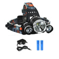 New Aluminium Alloy Lamp Body Headlight Free Angle Adjustment Head Mounted Outdoor Lighting Usb Power Rechargeable 3led Headlamp