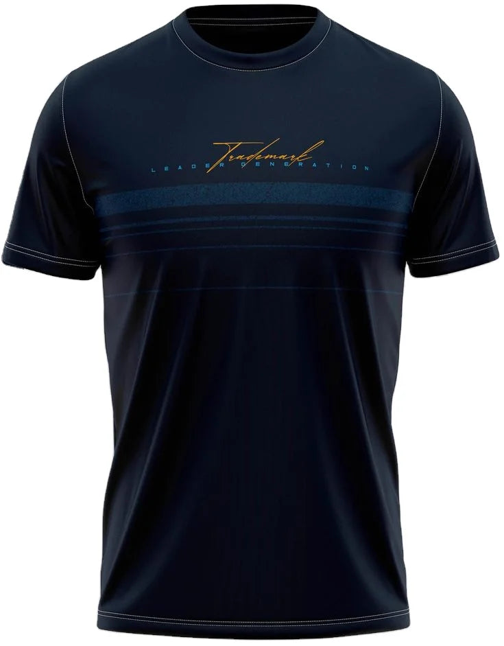 Wholesale 100% Cotton O-Neck Men's T-Shirt 180g Eco-Friendly Customized Front Logo Silk Screen Printing Low MOQ OEM Service