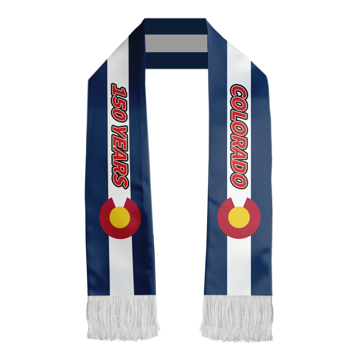 Colorado 150th Anniversary Rally Scarf 17x135cm Soft Touch Commemorative Scarf for Election Event and Supporters MegaBDM