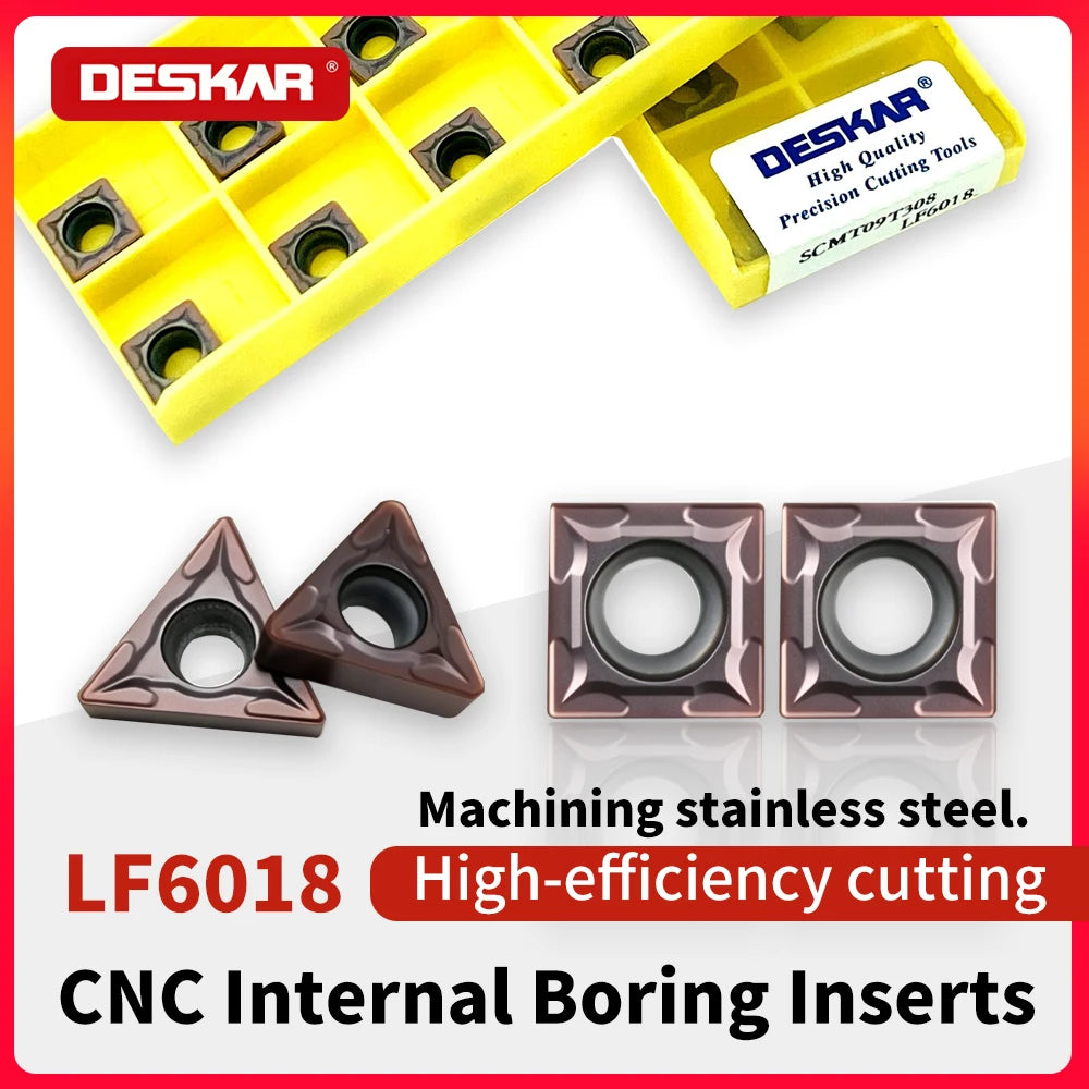 DESKAR SCMT09T304 TCMT 090204 110204 16T304 LF6018 Indexable Carbide Turning Inserts Are Suitable for CNC Machine Tools MegaBDM