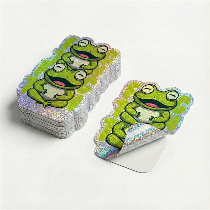 Custom Cartoon Pvc Logo Sticker Children'S Decoration Sticker Waterproof Die Cut Vinyl Logo Holographic Die Cut Sticker
