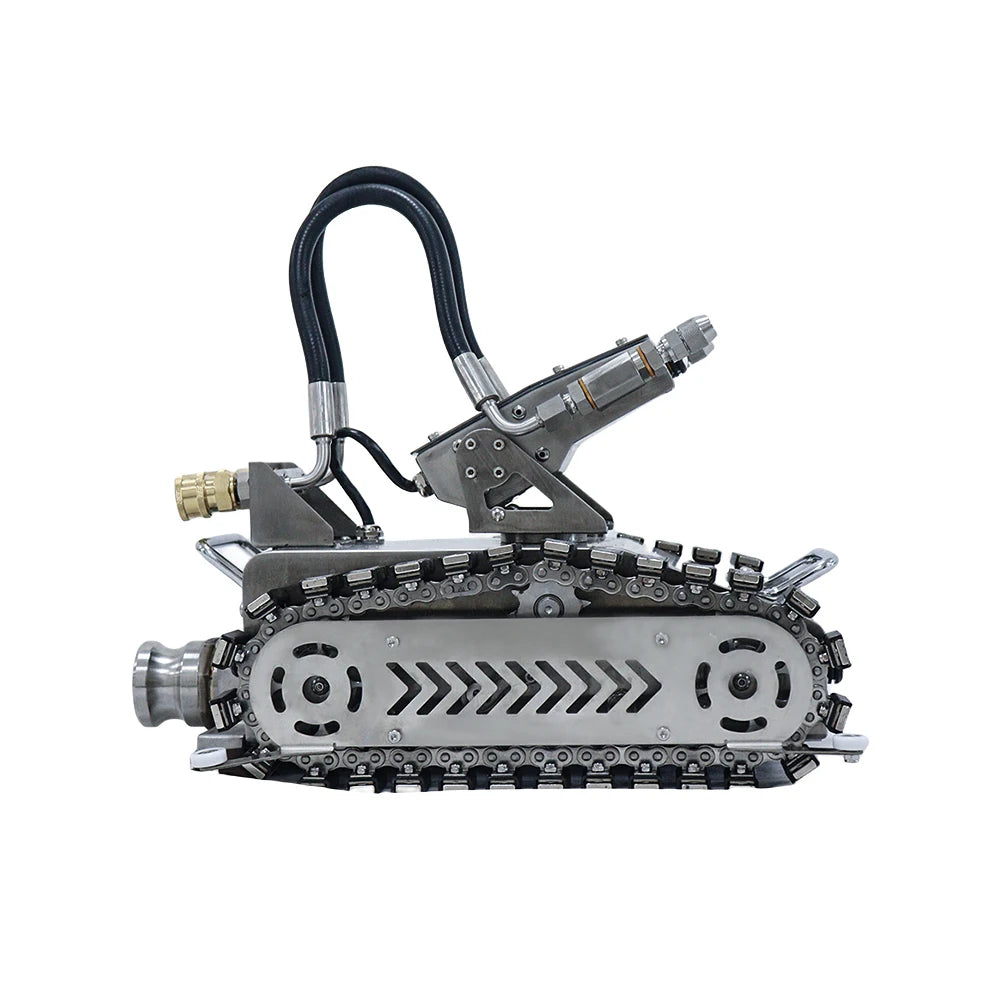 Duct Cleaning Robot for Restaurant Kitchen Smoke Exhaust Pipes with High-definition Cameras with Strong Light LED