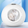 Intelligent Automatic Smart Eco-Friendly Pet Dryer Cabin Ultra Quiet ABS Fast Drying Blower 55L Chargeable 5-90min Timer Small